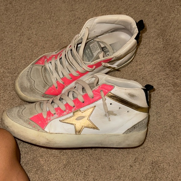 Golden Goose Shoes - Pink and gold midstar golden goose’s size 36